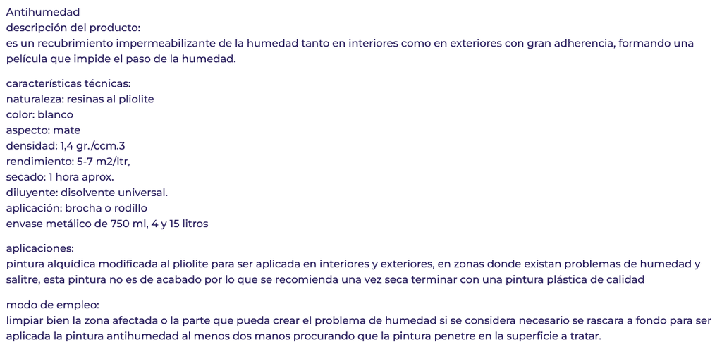 ANTIHUMEDAD AL DISOLVENTE (1Kg, ADORAL)