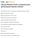 FLOTADOR COMPACTO FOR-ALL DUAL (Ø3/8, PRHIE)