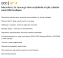 MECANISMO DESCARGA SIMPLE PULSADOR ECO (PRHIE)