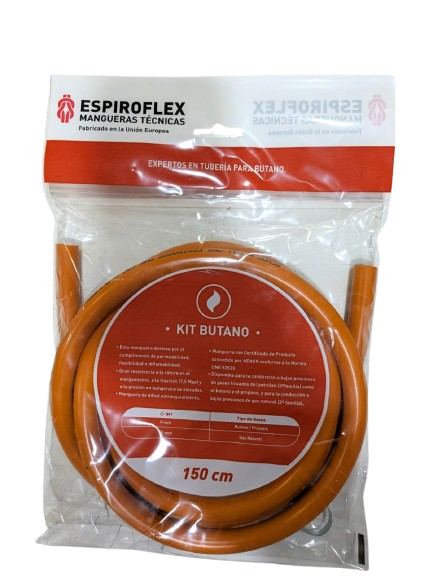 MANGUERA GAS BUTANO (1,5m, ESPIROFLEX)