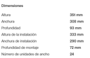 CAJA DE EMPOTRAR SERIE GOLF VR (24 MODULOS, HAGER)
