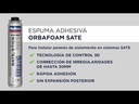 ESPUMA ADHESIVA SATE PISTOLA ORBAFOAM (870ml; QUILOSA)
