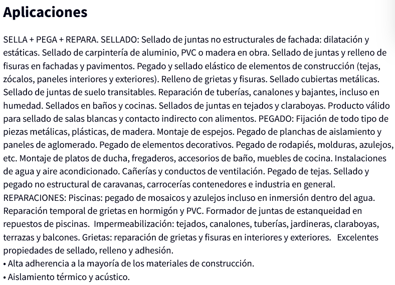 MS 35 TOTAL SELLADOR POLIURETANO (600ml, QUILOSA)