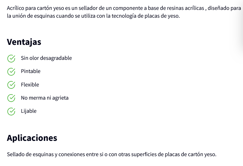 SELLADOR CARTON YESO BLANCO (280ml; QUILOSA)
