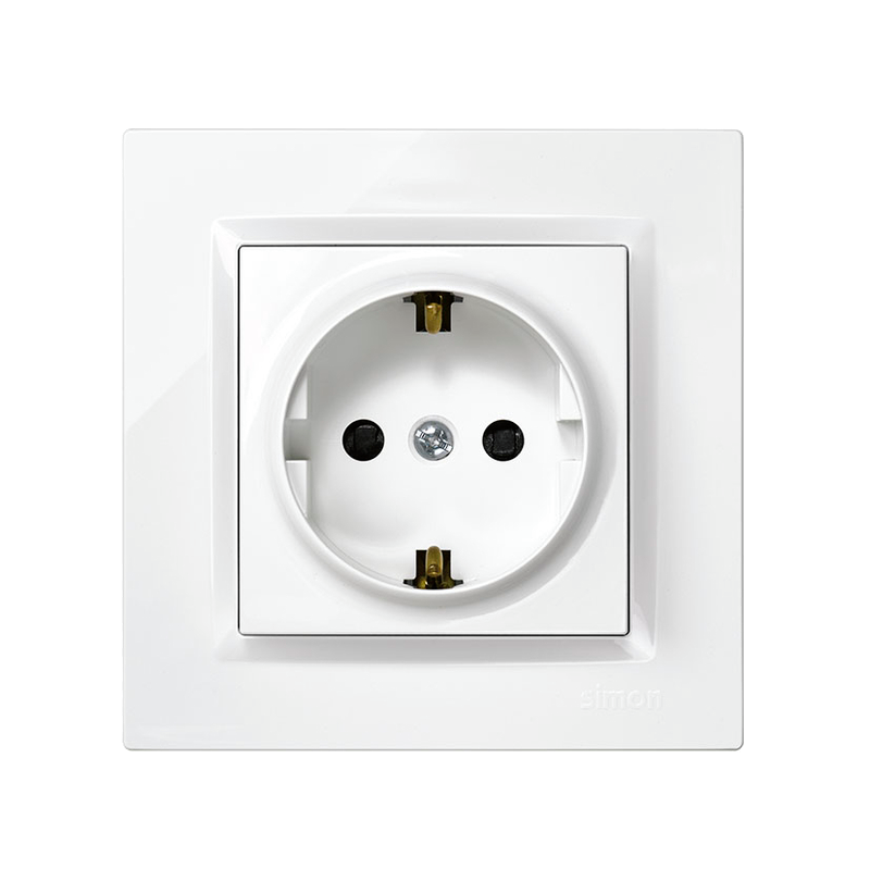 [F1090443030] ENCHUFE SCHUKO BLANCO (10A, 250V~, SIMON 10)