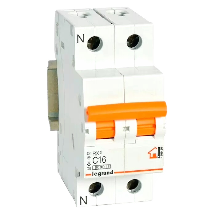 [419925] INTERRUPTOR MAGNETOTERMICO RX³ (1P+N 230V, LEGRAND) (10A)