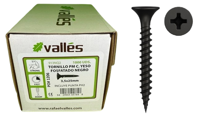 TORNILLOS PM PLACA-METAL (VALLES)