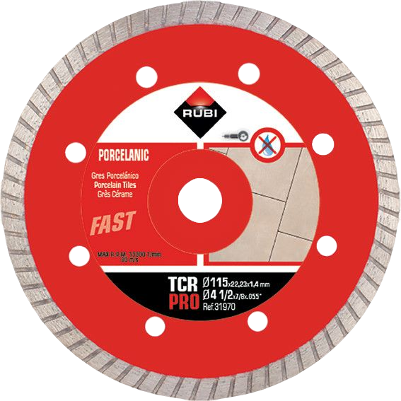 DISCO PORCELANICO TCR PRO (Ø115, RUBI)