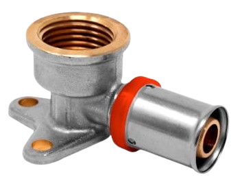 [C1612mchs] CODO MULTICAPA - ROSCA CON SOPORTE (Ø16 x 1/2, H)
