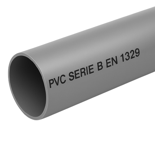 TUBO PVC SERIE B (EN1329, 1m)