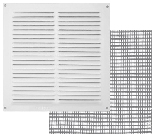 REJILLA VENTILACION ATORNILLAR CON MOSQUITERA (BLANCO, COFAN)