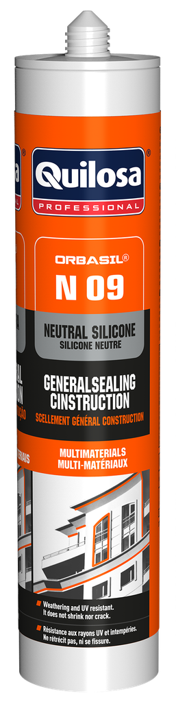 SILICONA NEUTRA BLANCO 300ml ORBASIL (N 09, QUILOSA) 