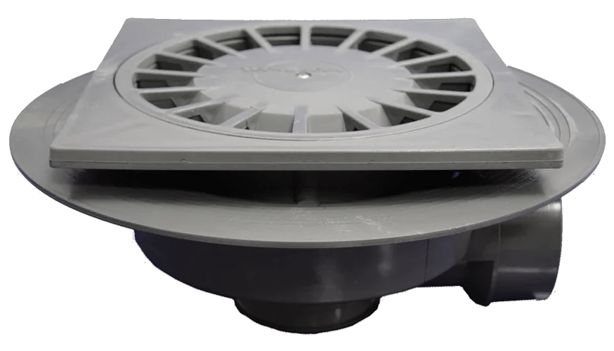 [50604] CALDERETA SIFONICA PVC T-86VH (20x20/Ø110-90, TECNOAGUA)