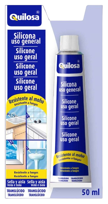 TUBO SILICONA USO GENERAL BLANCO (50ml; QUILOSA)