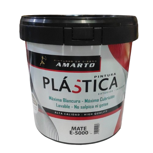 PINTURA PLASTICA MATE ESPECIAL PLADUR (BLANCO, AMARTO) (4 Litros)