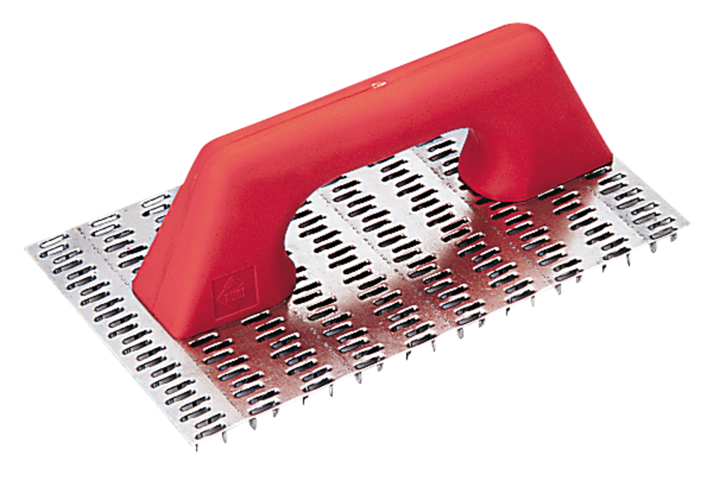 [65962] RASCADOR MORTERO MONOCAPA MANGO PLASTICO (250x144 mm; RUBI)