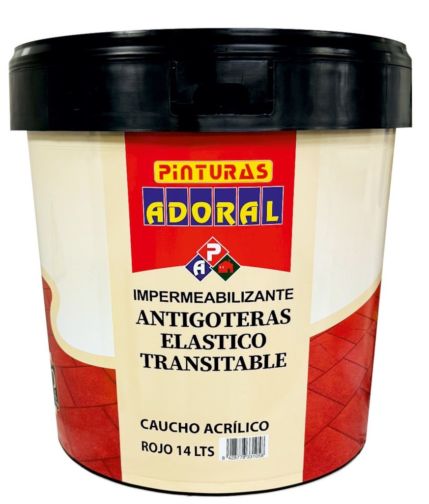 CAUCHO ACRILICO (14 Litros, ADORAL)