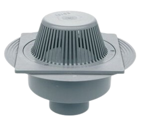 CALDERETA SIFONICA VERTICAL CON REJILLA ALTA PVC C-205 (20x20 / Ø110, CREARPLAST)