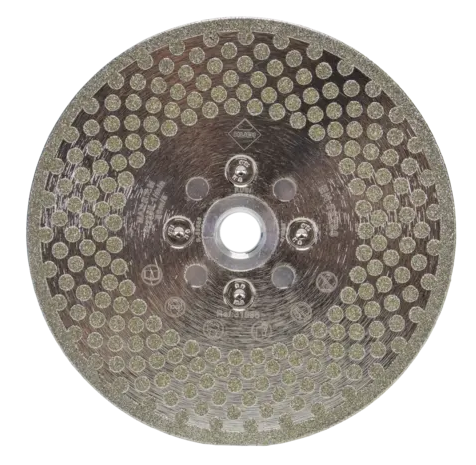 DISCO DIAMANTE CORTE Y DESBASTE FINO ELECTRODEPOSITADO - ECD (Ø115mm, RUBI)