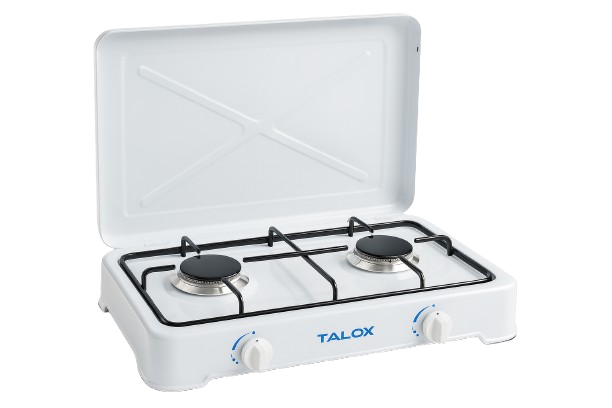 HORNILLO 2 FUEGOS GAS CON TAPA PRO (50cm, TALOX)