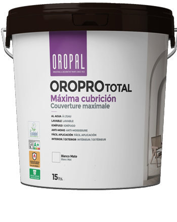 OROPRO TOTAL BLANCO MATE (15 Litros, OROPAL)