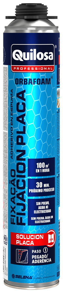 [10041627] ESPUMA FIJACION PLACA PISTOLA ORBAFOAM (830ml; QUILOSA)
