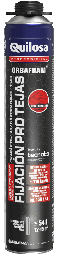 [10050639] ESPUMA FIJACION PRO TEJAS PISTOLA ORBAFOAM (650ml; QUILOSA) (Gris)