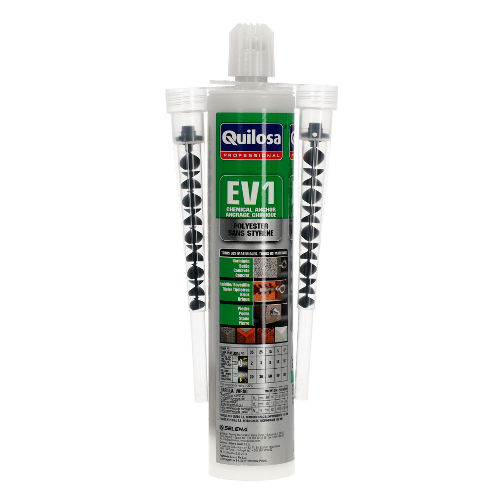 ANCLAJE QUIMICO EV1 GRIS (300ml, QUILOSA)