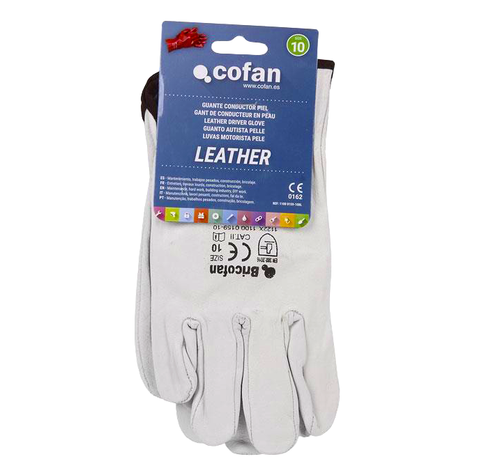 GUANTES PIEL FLOR VACUNO (COFAN)