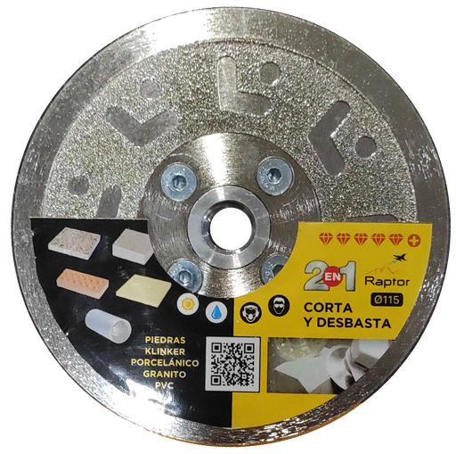 DISCO GENERAL DE OBRA CORTE Y DESBASTE (∅115, FREDIMAR)