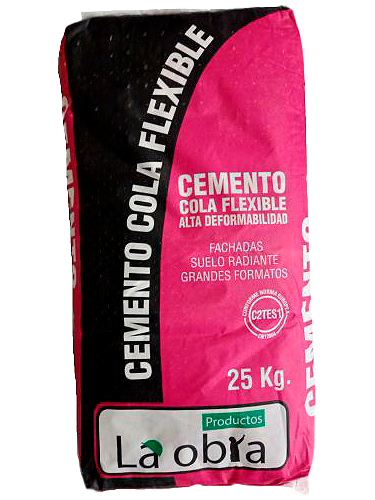 CEMENTO COLA FLEXIBLE C2TES1 (25 KG, LA OBRA)