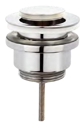 [46006] VALVULA LATON CLICK-CLACK UNIVERSAL TORNILLO MINI (Ø1-1/4 x 32, PRHIE)