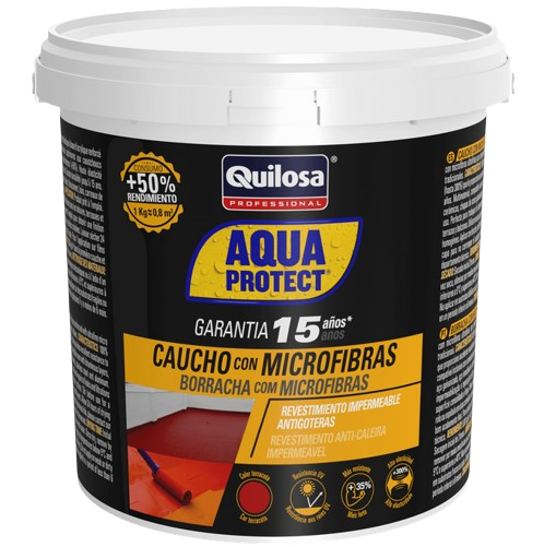 AQUA PROTECT CAUCHO CON MICROFIBRAS (QUILOSA)