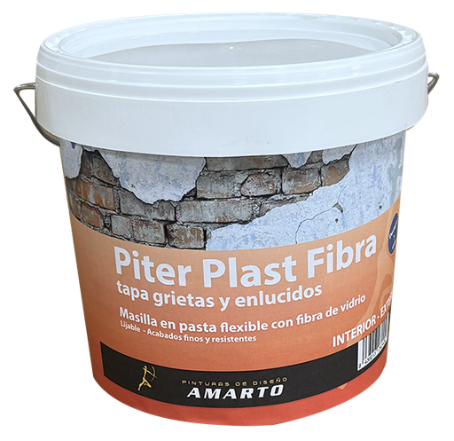 PITER PLAST AL USO CON FIBRA (5Kg, AMARTO)