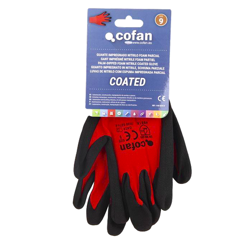 GUANTES IMPREGNADO NITRILO SANDY (COATED, COFAN)