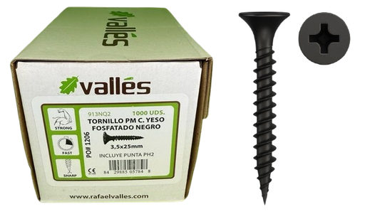 TORNILLOS PM PLACA-METAL (VALLES)