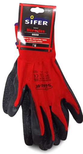 GUANTES DE POLIESTER RUGOSO HERCULES (SIFER)